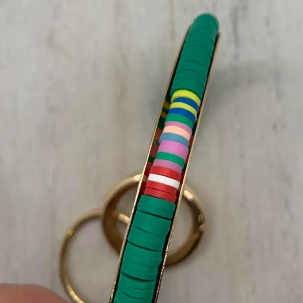 Wristlet Green Keychain